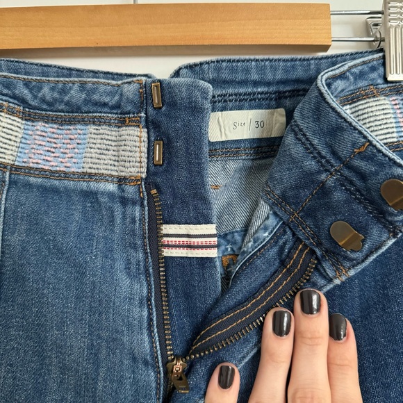 Anthropologie patchwork workwear jeans - Picture 4 of 11